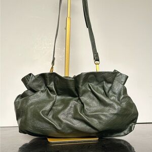 Anthropologie Olive Green Shoulder Bag